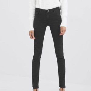 Zara High Rise Washed Black Skinny Jeans Size 31